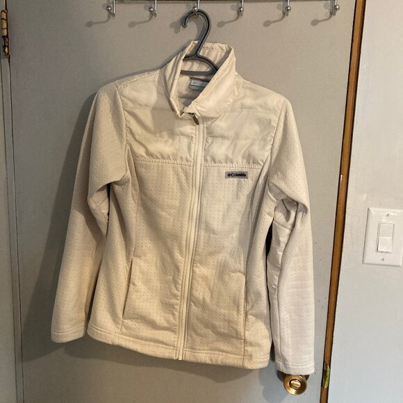 #39 Women's Columbia White Lightweight Jacket, Size Extra Small - Picture 1 of 7